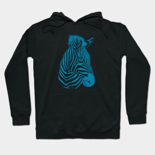 Blue Zebra Hoodie